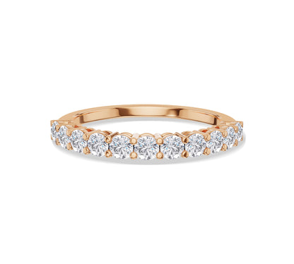 Diamond anniversary ring in gold