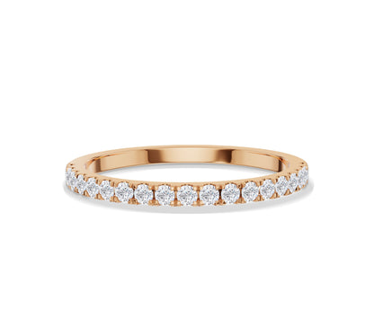 rosegold diamond stacking ring
