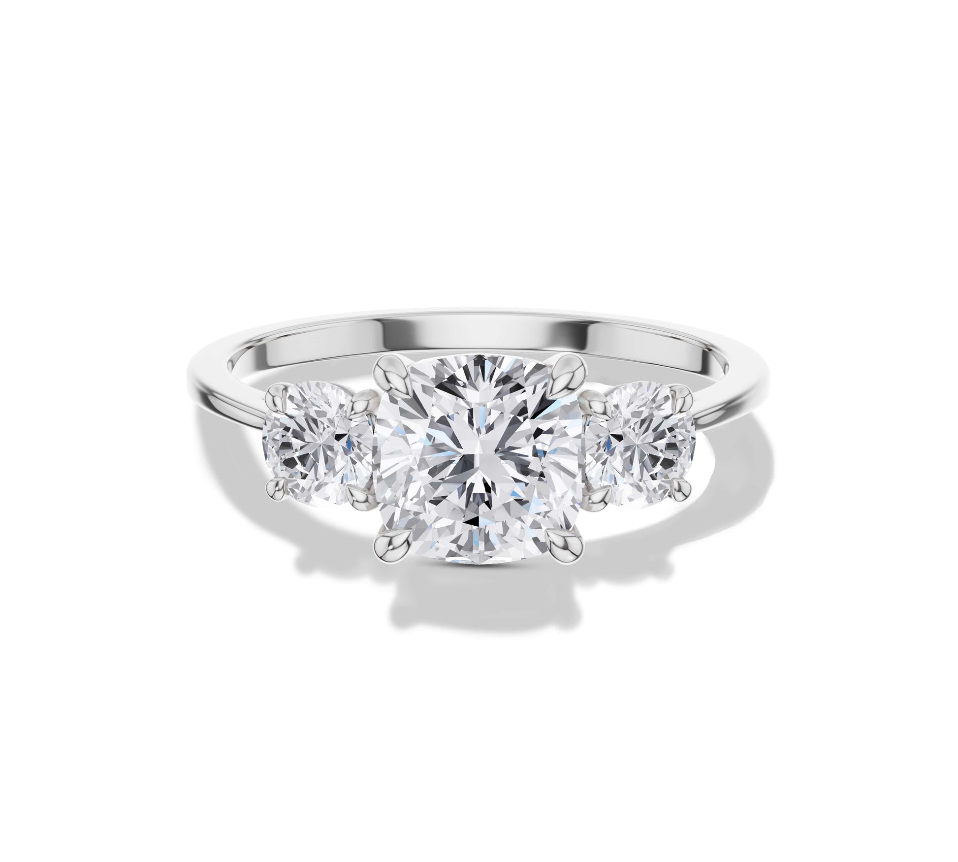 3 carat cushion cut diamond ring