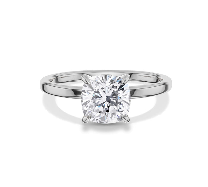 Cushion Cut Solitaire Engagement Ring
