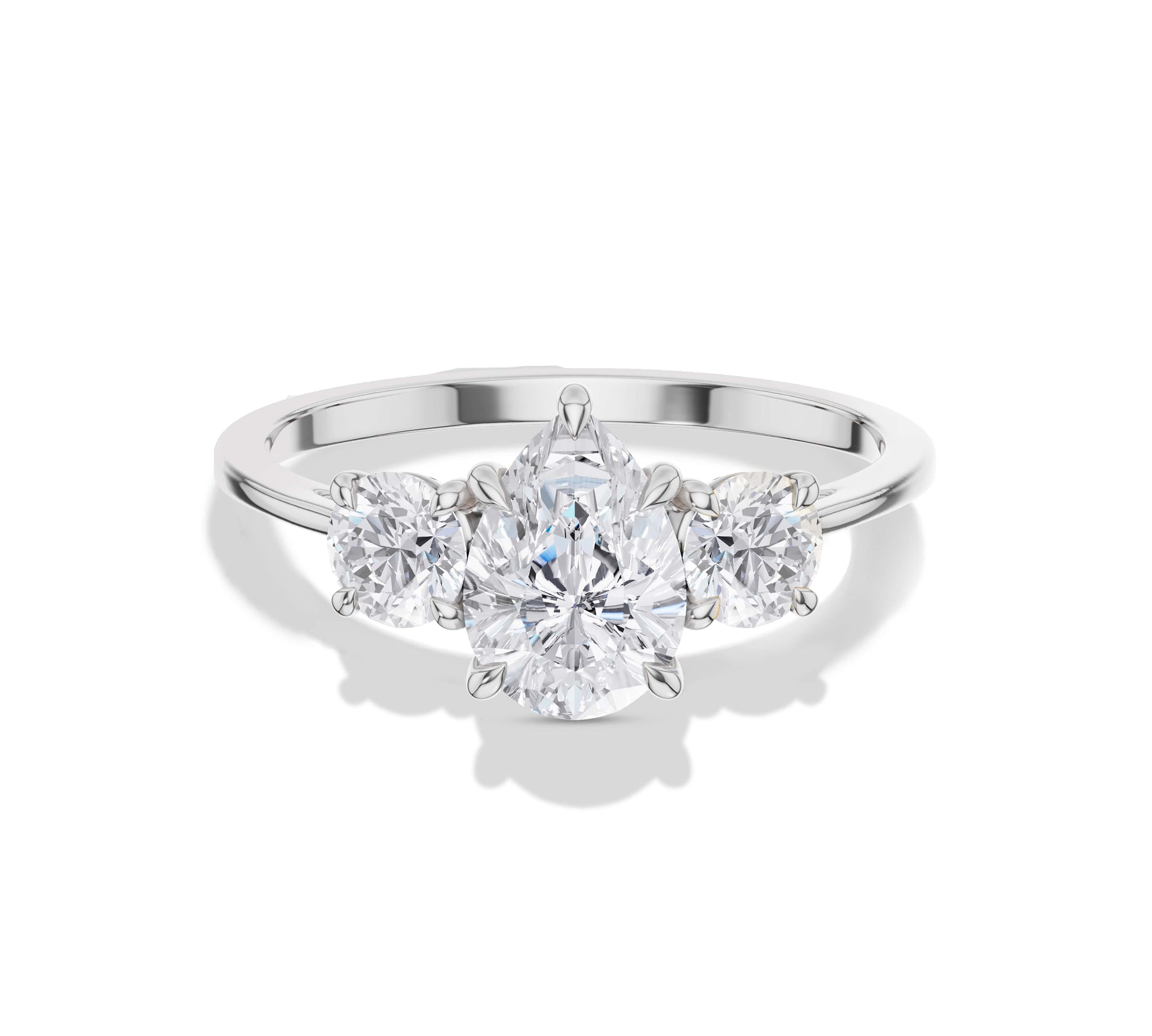pear shaped diamond engagement ring