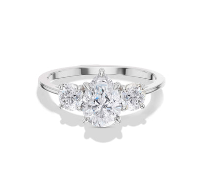 pear shaped diamond engagement ring