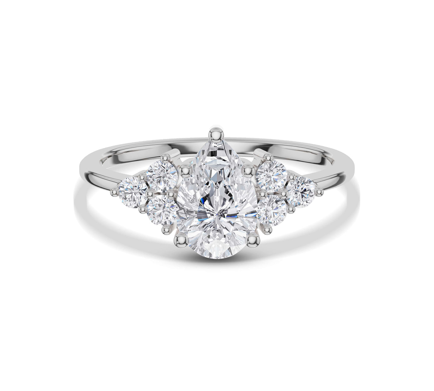 white gold inspired engagement rings​