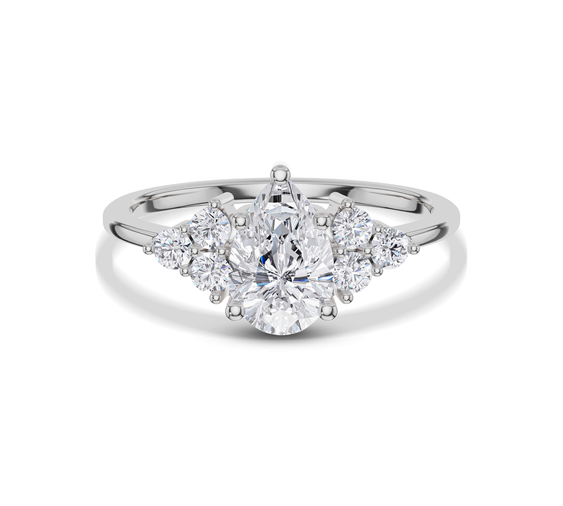 white gold inspired engagement rings​