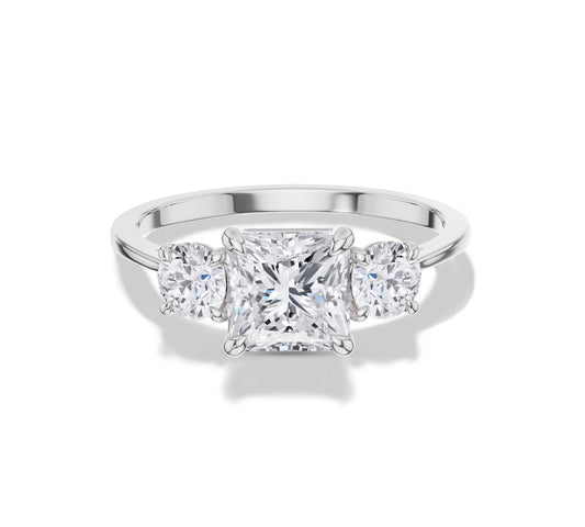 three stone rings