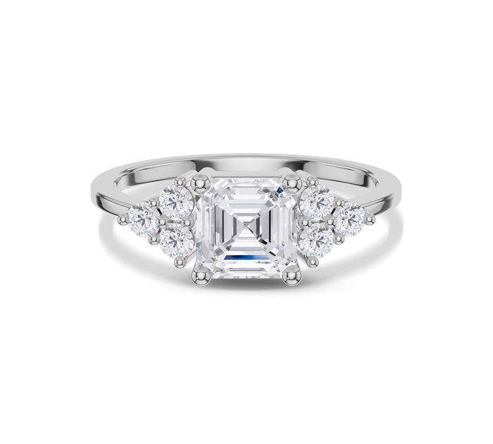 Asscher Cut Diamond Engagement Ring