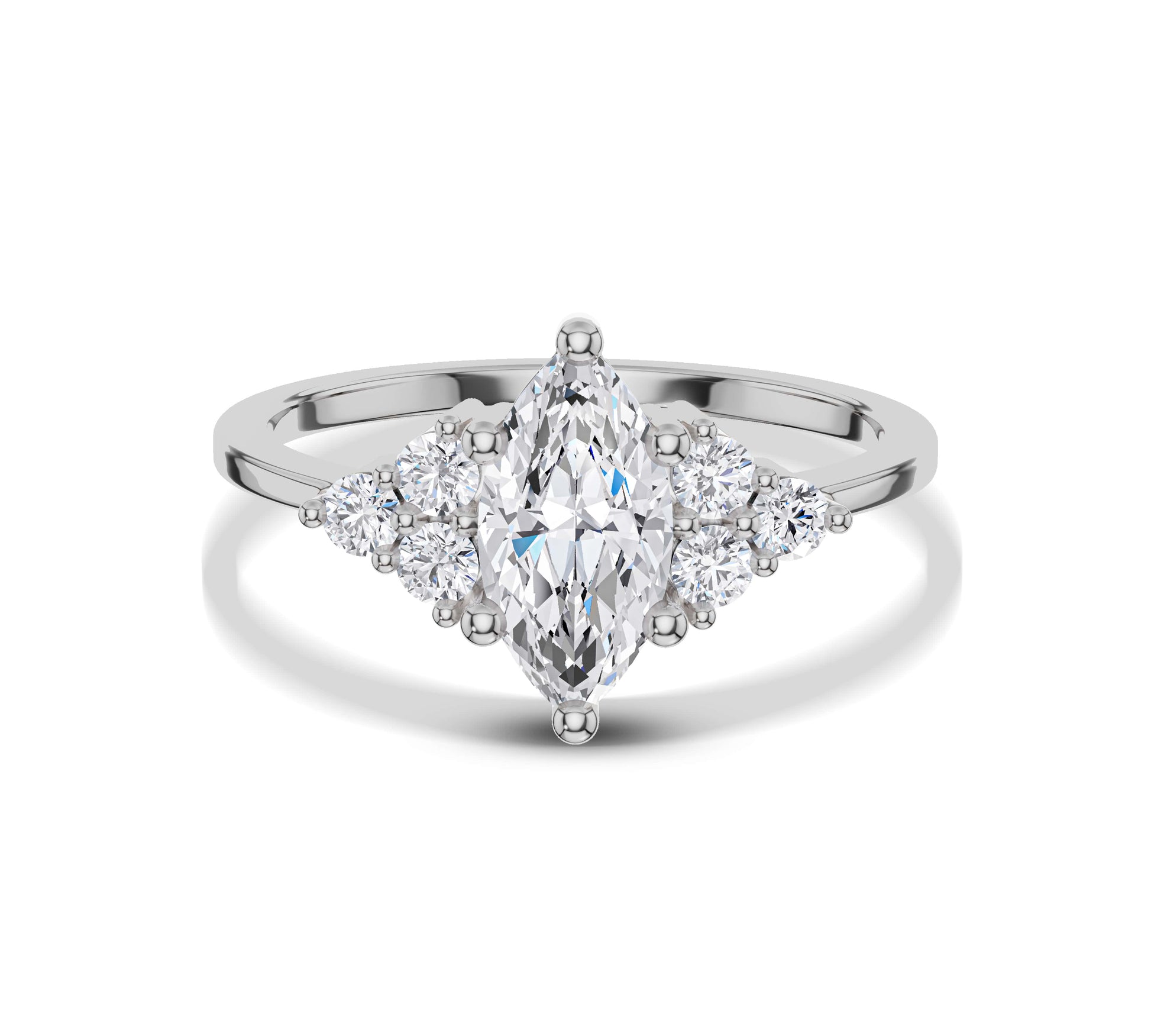 white gold earthy engagement rings