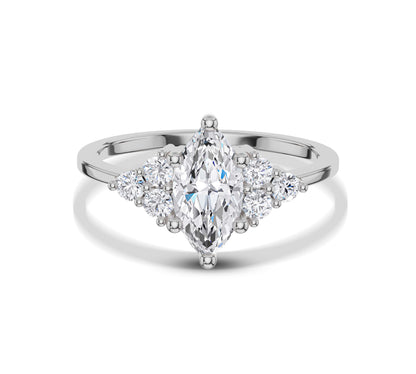 white gold earthy engagement rings