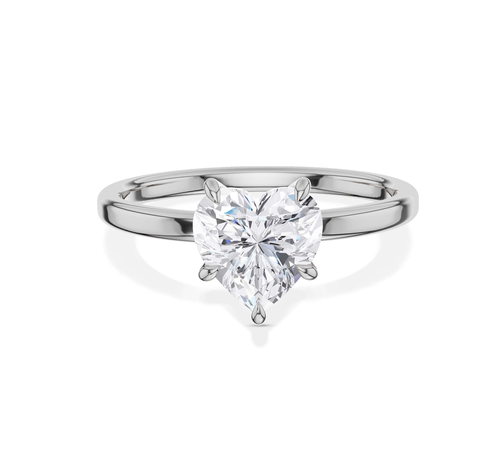 engagement ring heart shaped