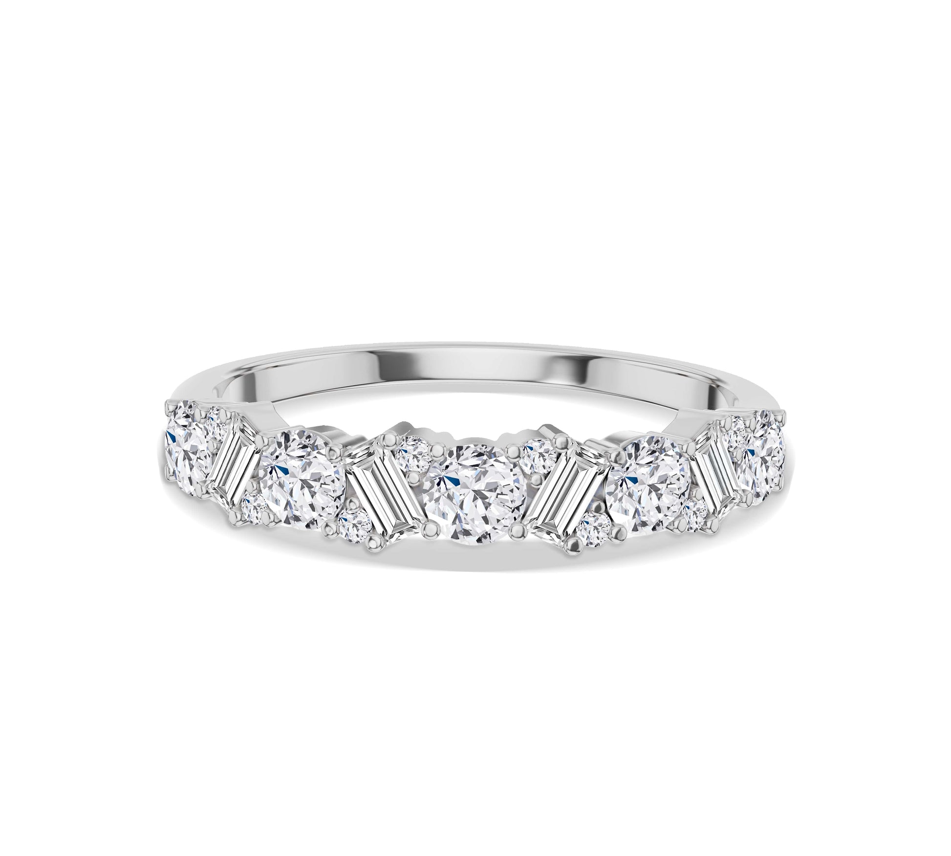 white gold eternity band