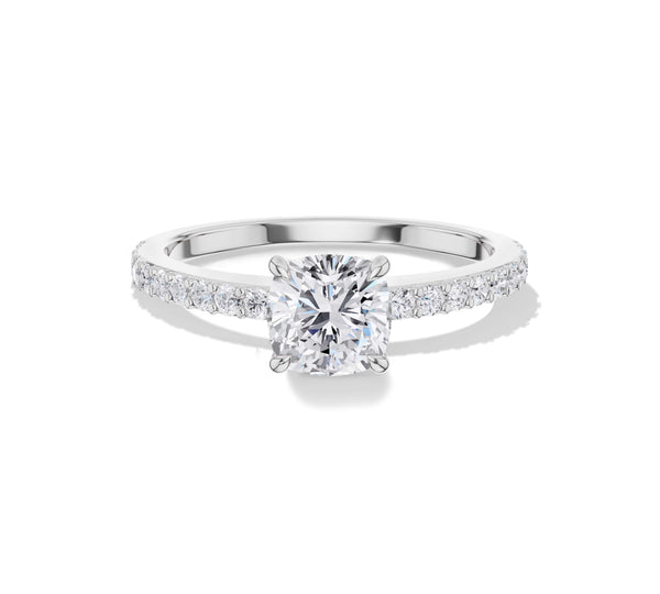 Cushion Cut Diamond Engagement Ring