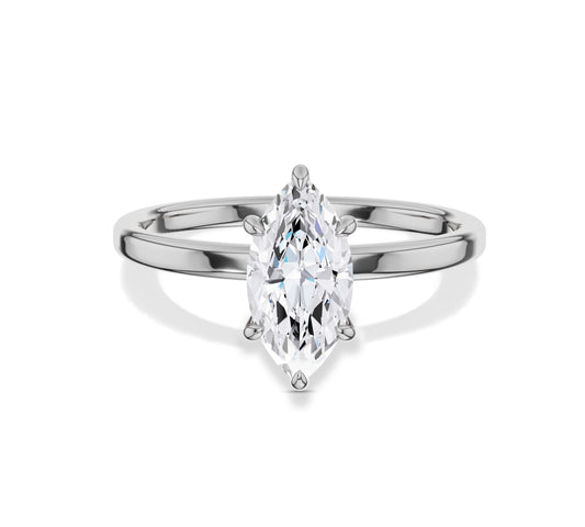 Dainty marquise diamond engagement ring perfect for proposals