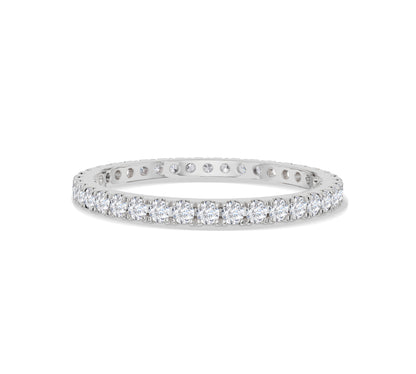 Slim gold ring with sparkling diamonds