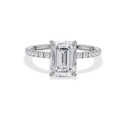 emerald & diamond ring​
