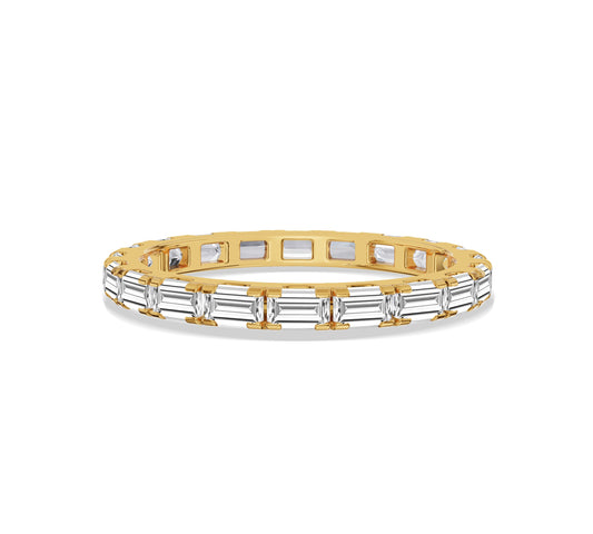 Horizontal Baguette Lab Grown Diamond Eternity Ring