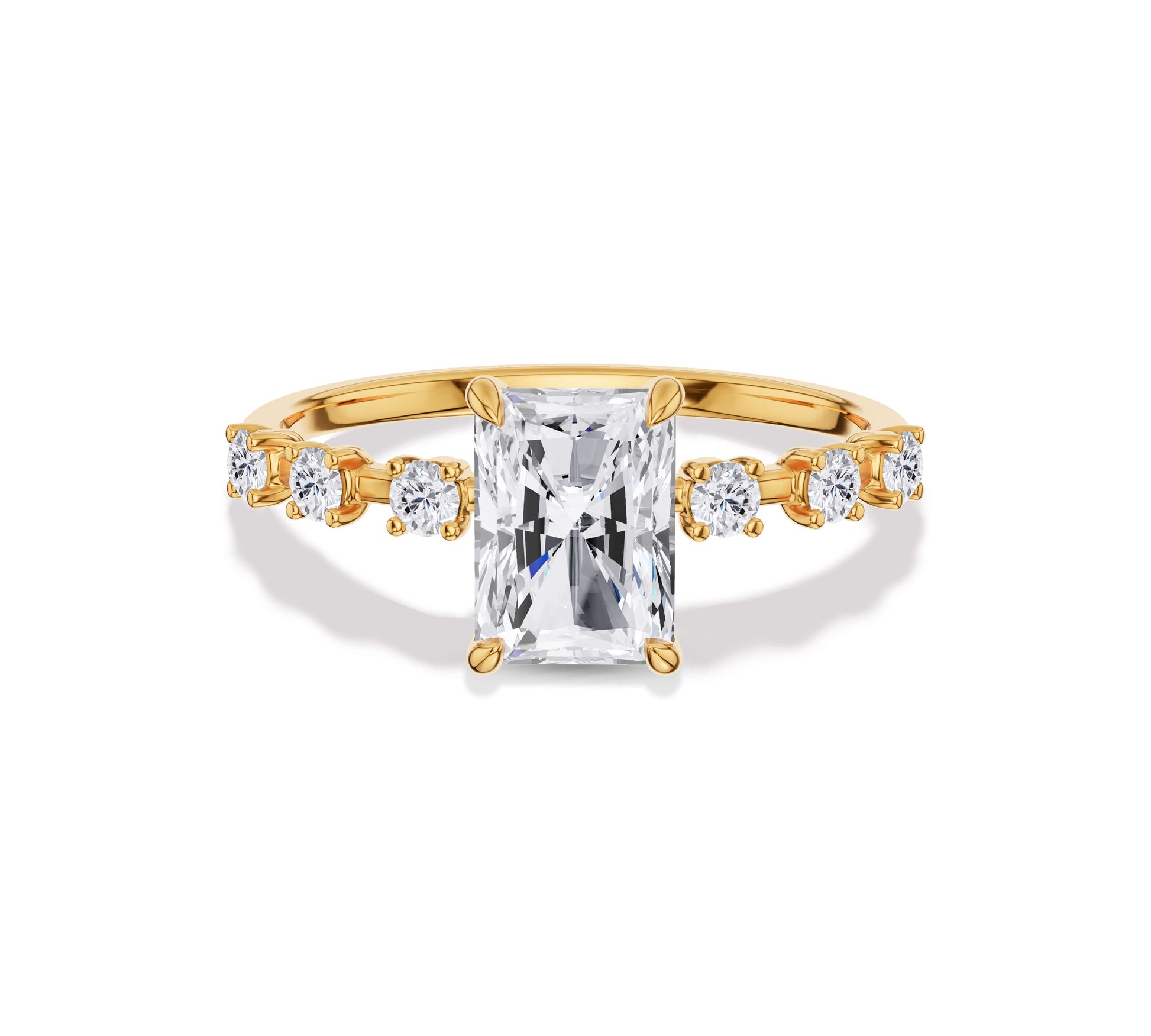 radiant cut engagement ring​