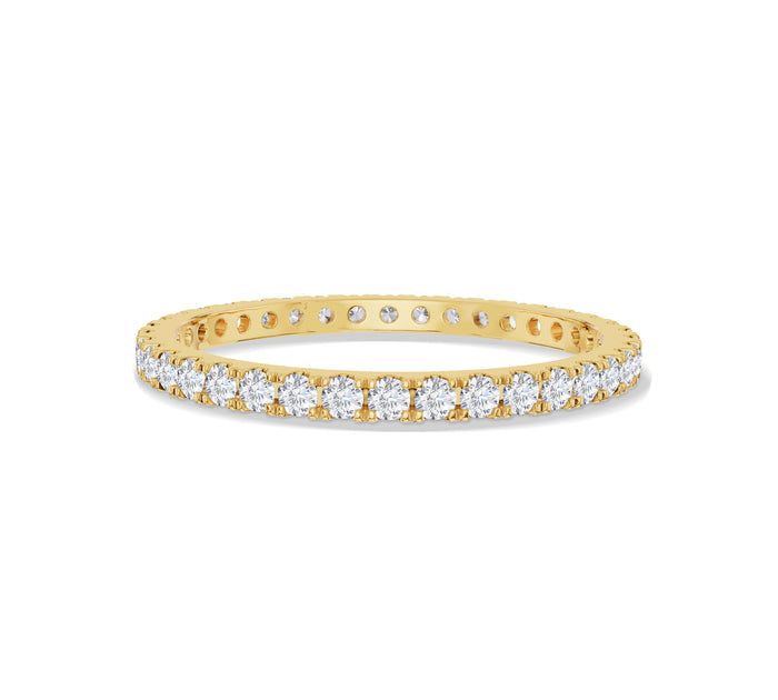 Diamond Eternity Band in Yellow Gold