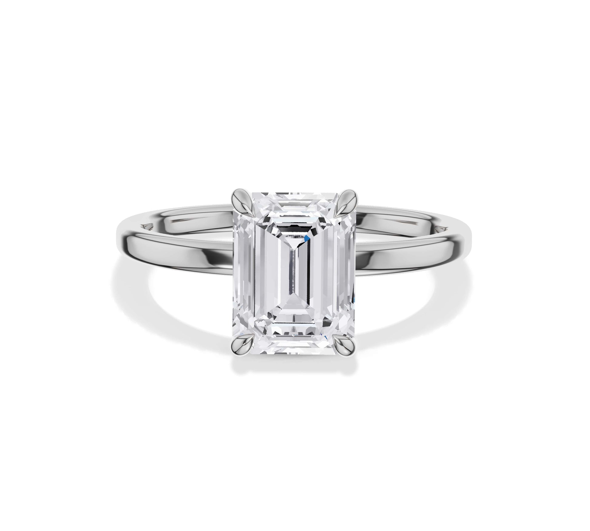 emerald cut engagement ring
