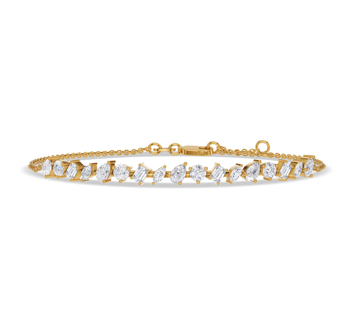 Multi Shape Diamond Bracelets for Women