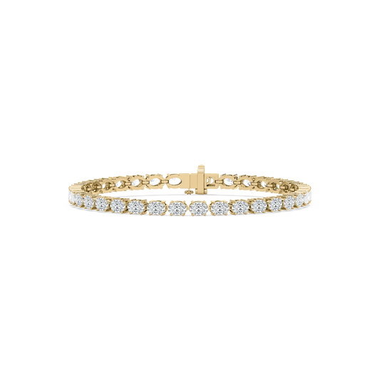 Brilliant East West Oval Diamond Tennis Bracelet