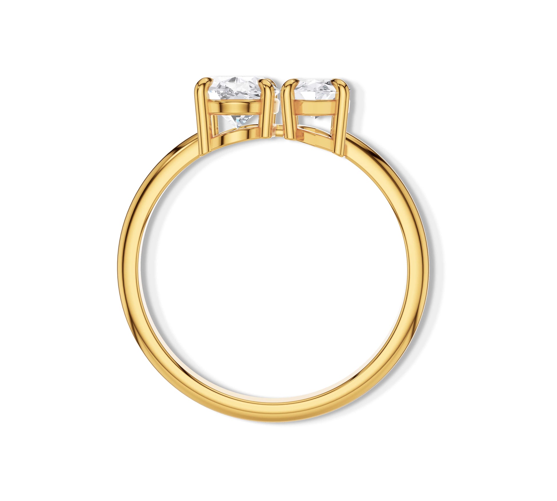 toi et moi engagement rings