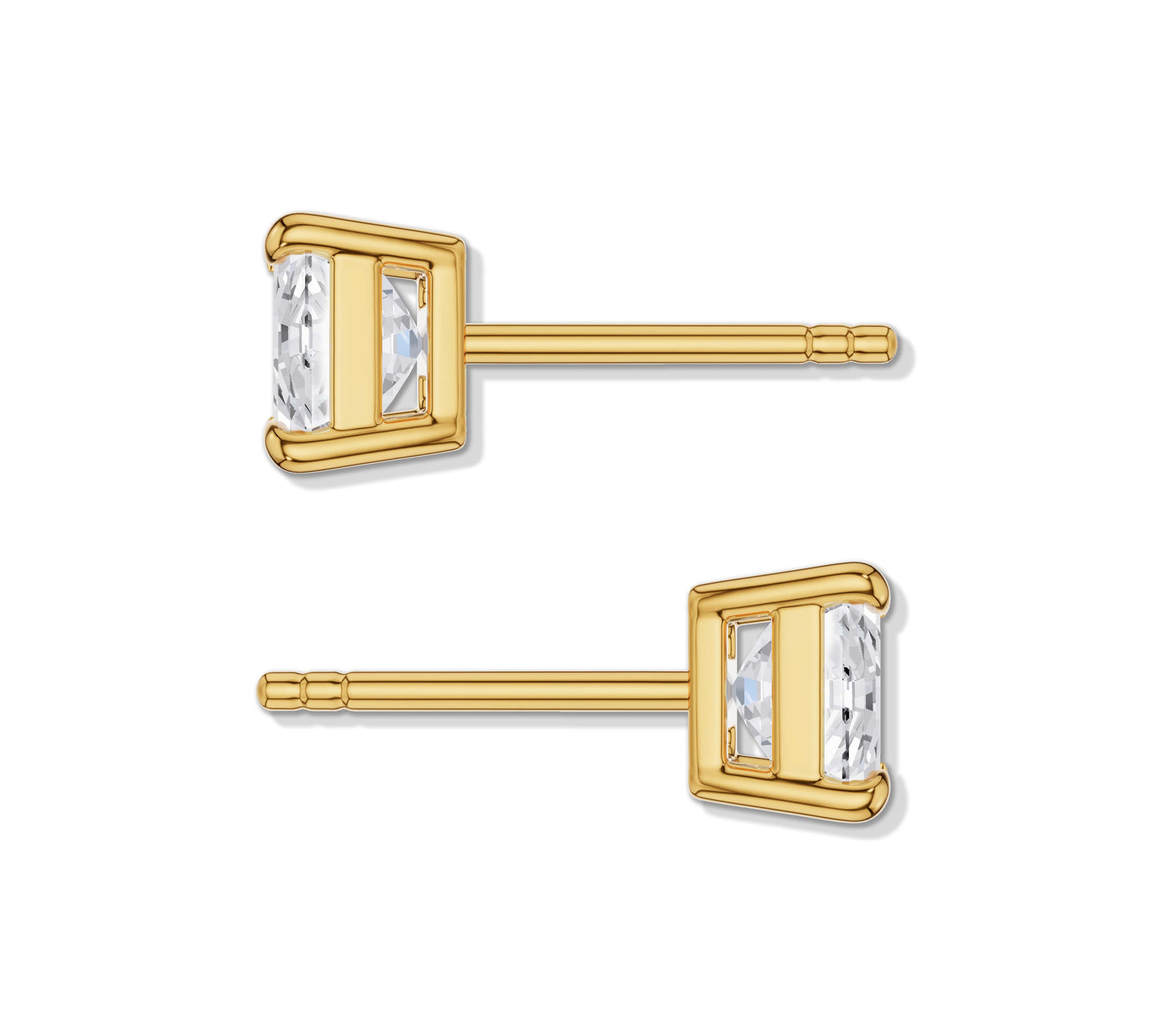 solid gold stud earrings