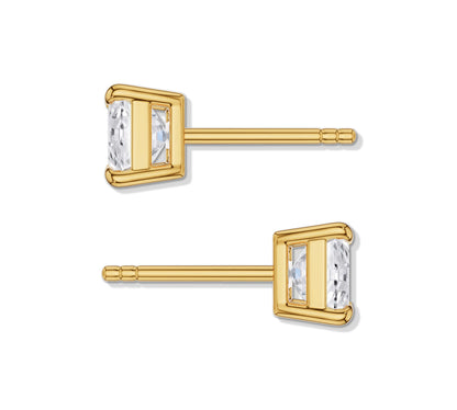 solid gold stud earrings