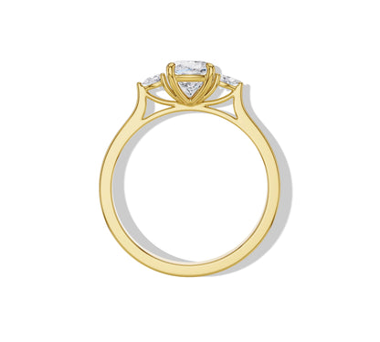 moissanite cushion cut engagement rings