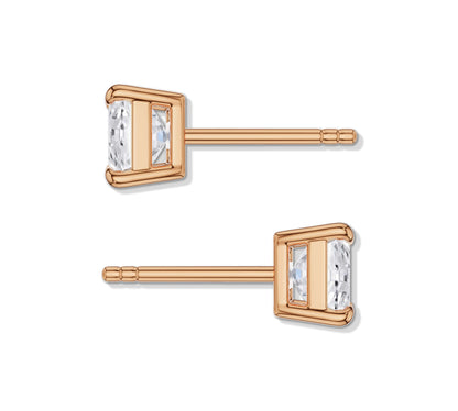 gold diamond stud earrings