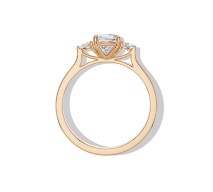 14k gold moissanite ring