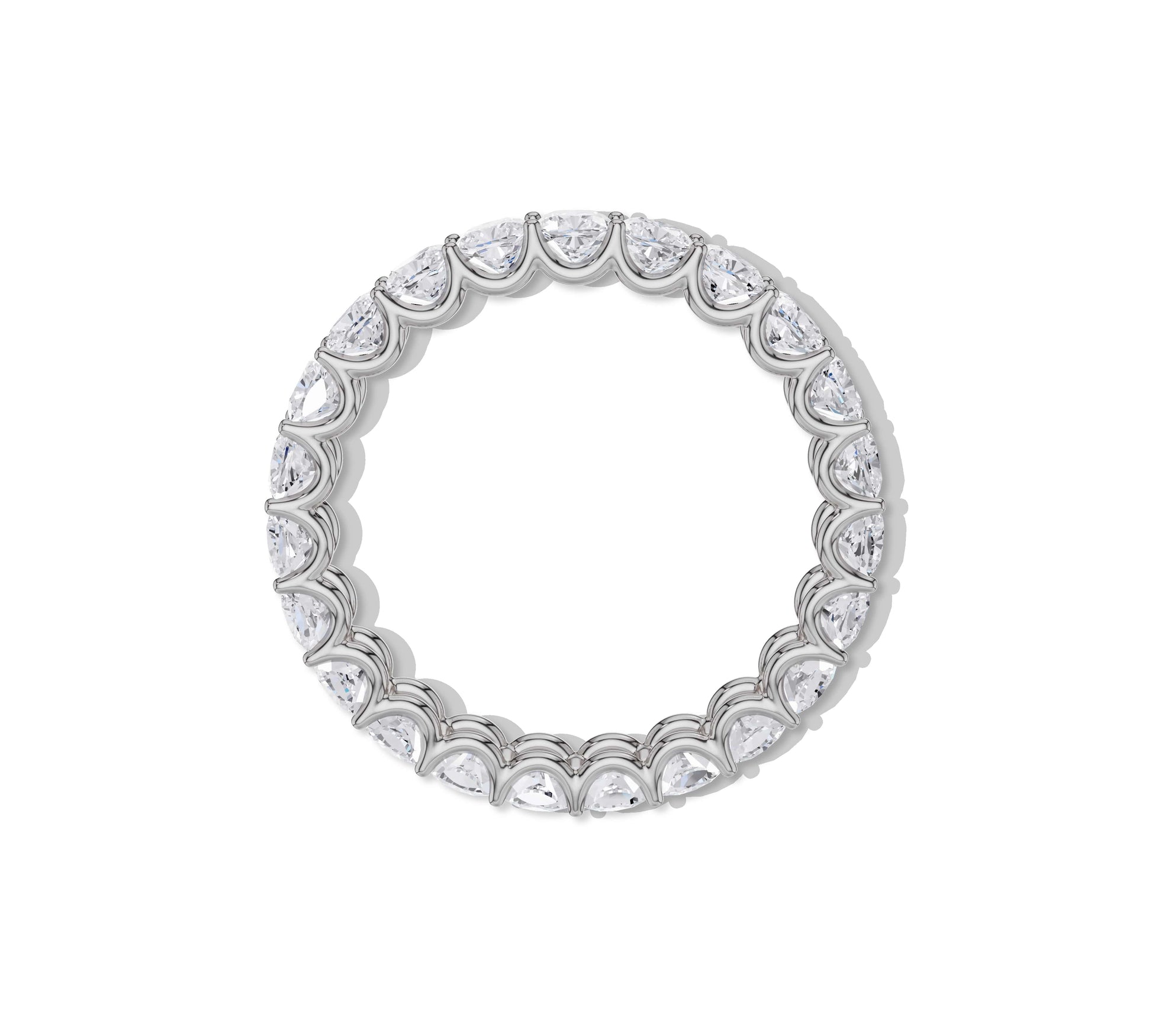 cushion cut anniversary bands