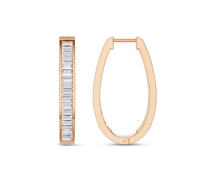 diamond hoop earrings