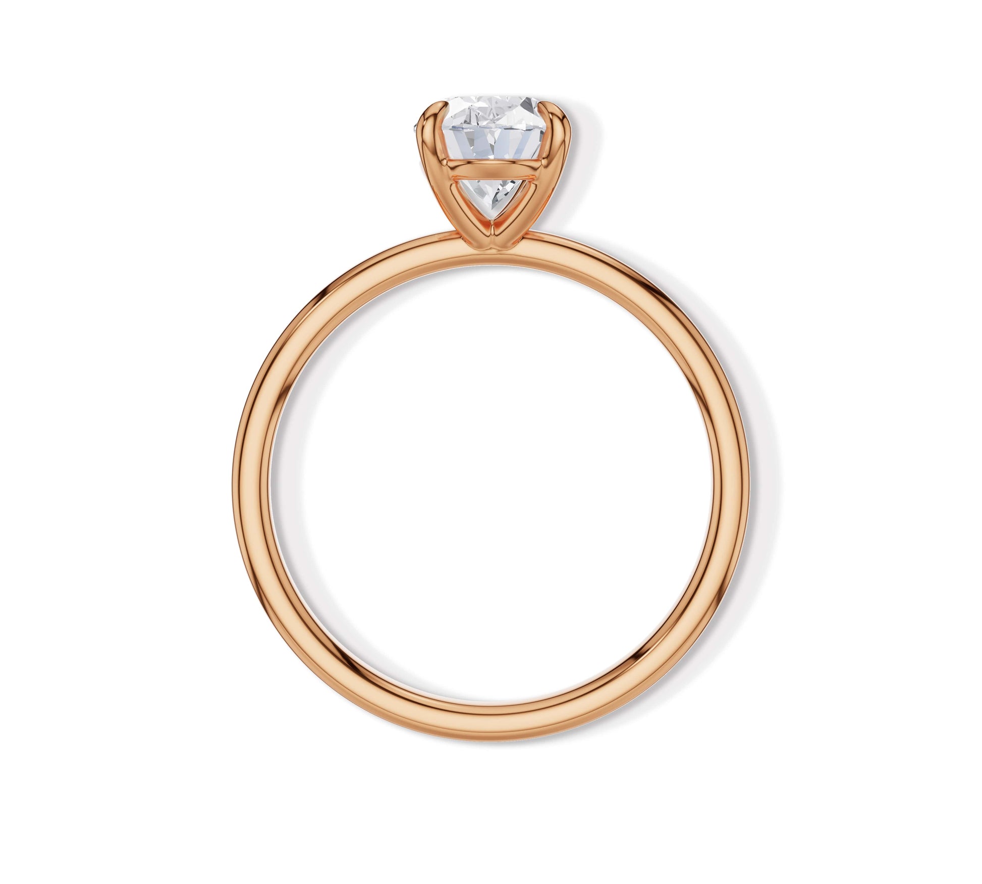 Fine oval diamond ring for weddings