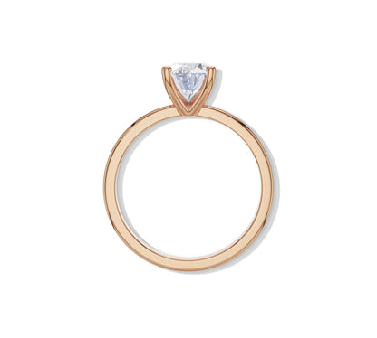 oval moissanite engagement ring