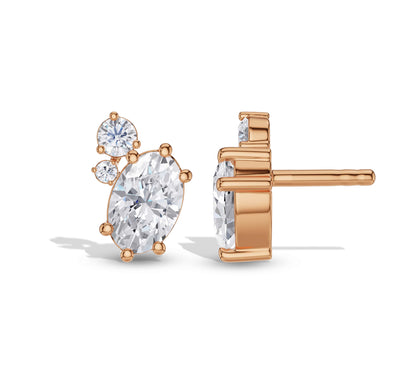 female diamond stud earrings