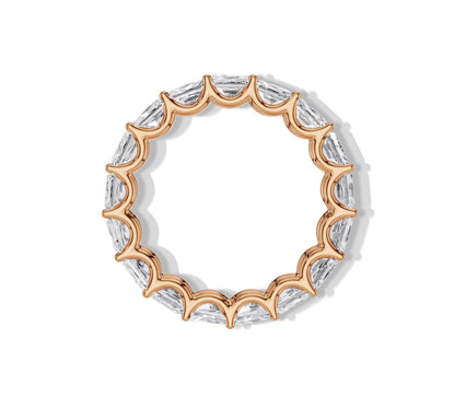 radiant cut eternity band