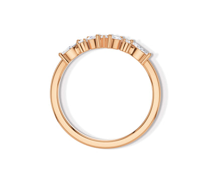 dainty wedding rings​ side view