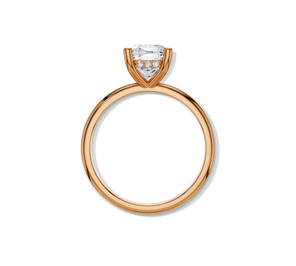 hidden halo lab diamond engagement ring