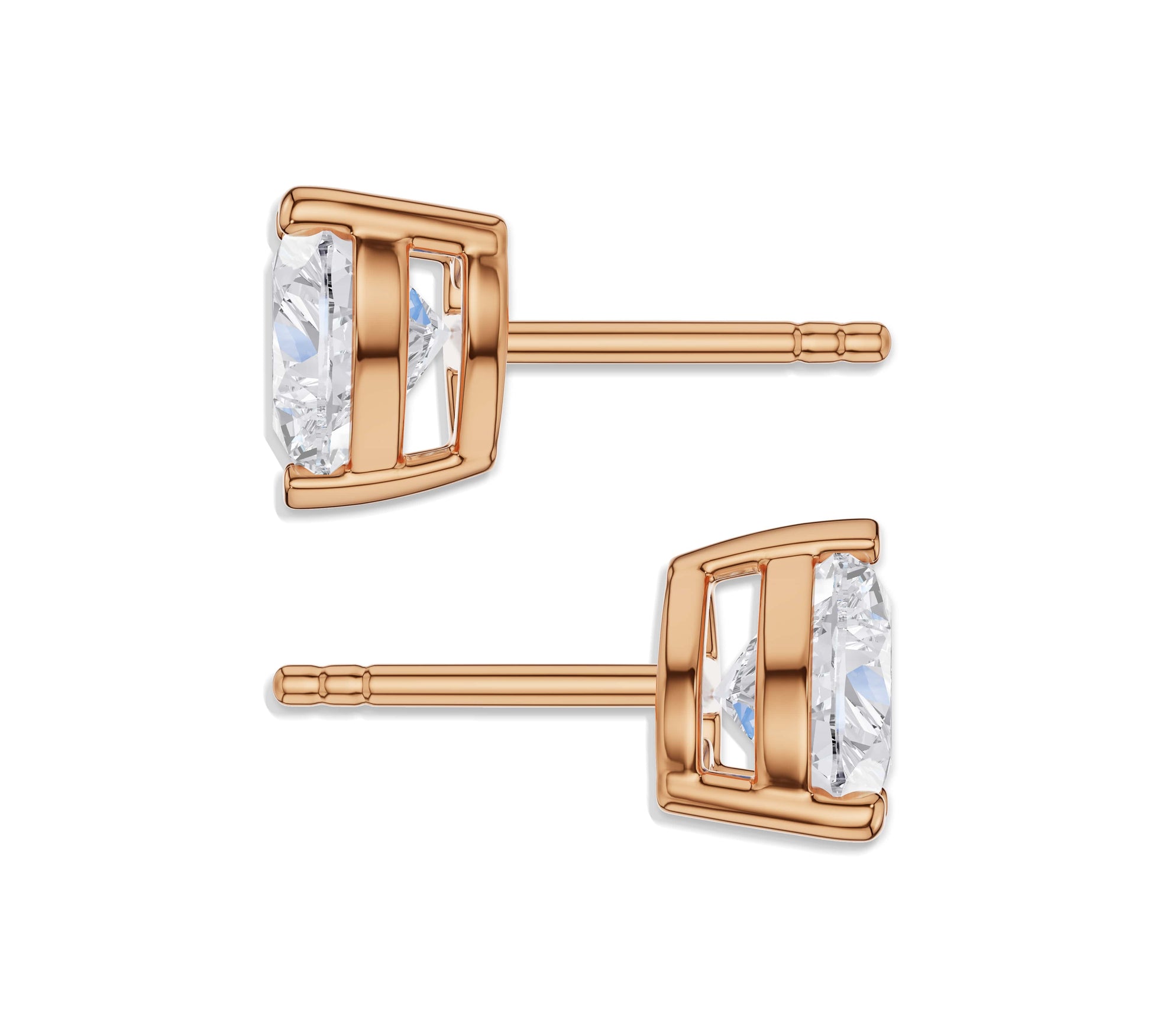 heart diamond earrings​