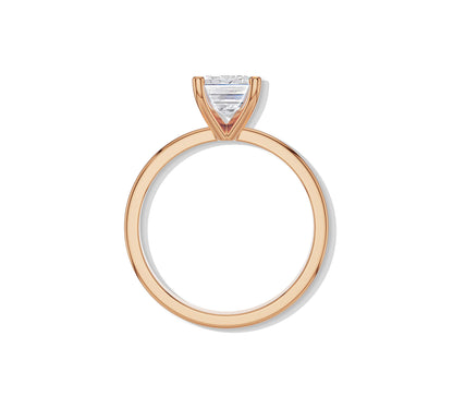 ring with emerald cut diamond