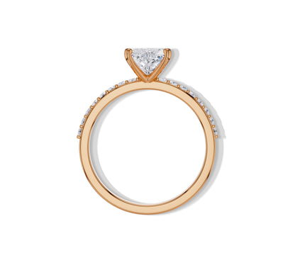 heart shaped diamond wedding ring​