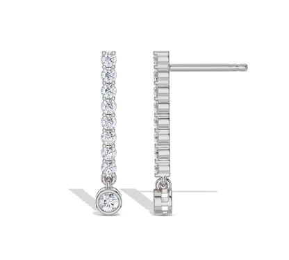 dangle diamond earrings​