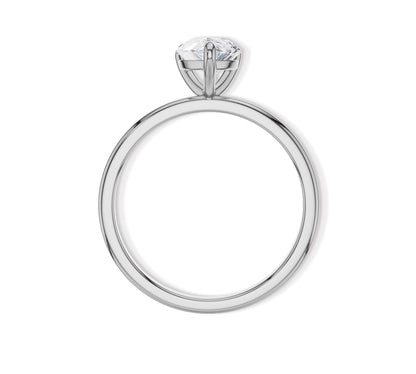 Timeless white gold pear diamond ring design