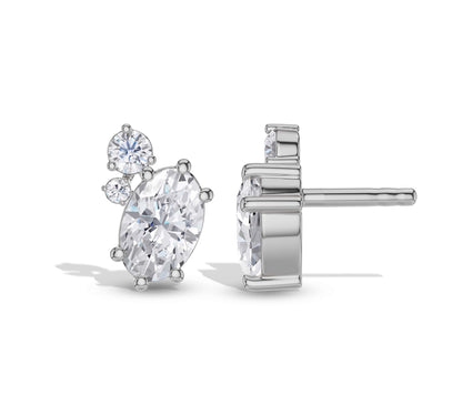 diamond stud earrings diamond​