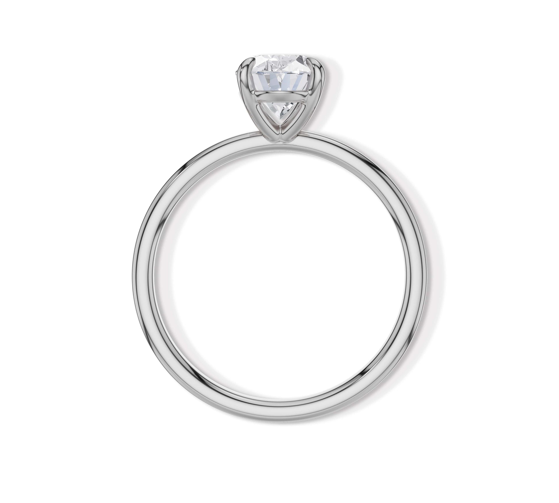 Oval cut diamond engagement ring style