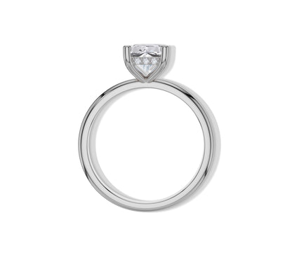 Radiant Diamond Hidden Halo Engagement Ring