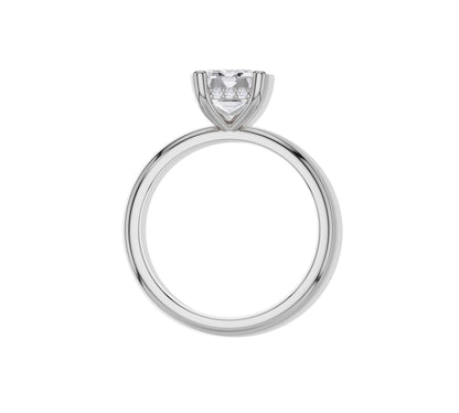 emerald cut engagement ring gold​