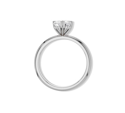 White gold engagement ring
