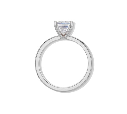 emerald cut engagement ring gold​
