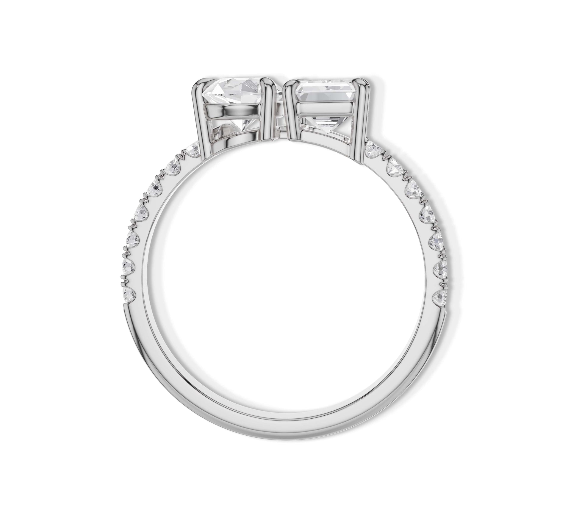 toi et moi engagement ring​
